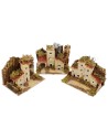 Set 3 case presepe cm 15x10x10 h Mondo Presepi
