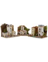 Conjunto de casitas de 3 piezas para belén de 15,5x10x12,5 cm