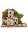 Conjunto de casitas de 3 piezas para belén de 15,5x10x12,5 cm