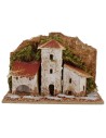 Conjunto de casitas de 3 piezas para belén de 15,5x10x12,5 cm
