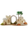 Pueblo palestino con arco y palmeras de 36x21x20 cm h para
