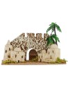 Pueblo palestino con muros fortificados cm 21,2x11,5x15 h