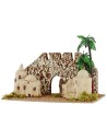 Villaggio palestinese con mura fortificate cm 21,2x11,5x15 h