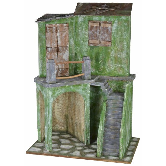 Casa con escalera y tienda de 58x43x83 cm de altura para