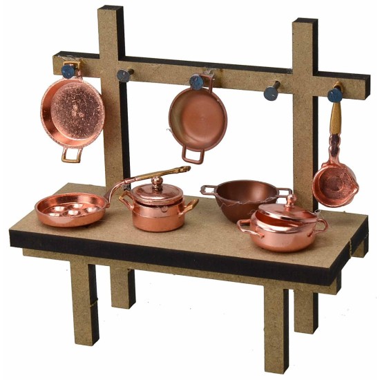 Bancarella del ramaio cm 12,5X5,5X12,5 per Presepe