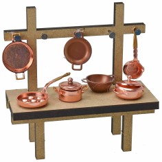 Bancarella del ramaio cm 12,5X5,5X12,5 per Presepe