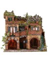 Pueblo iluminado con espejo efecto profundidad cm 50x39,5x53 h