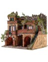 Pueblo iluminado con espejo efecto profundidad cm 50x39,5x53 h
