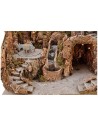 Presepe cm 52x55x48 h with waterfall, donkey with grinding and