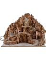 Presepe cm 65x45x53 h with fountain, waterfall, windmill and