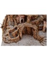 Presepe cm 65x45x53 h con fontana, cascata, mulino a vento e