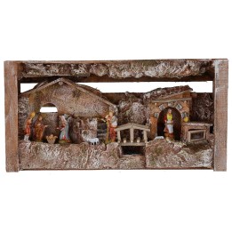 Belén completo de estatuas Landi Moranduzzo con cabaña y
