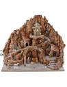 Complete nativity scene with Landi statues cm 65x45x53 h with fountain