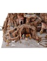 Full presepe of statues Landi cm 65x45x53 h with fountain