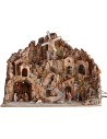 Presepe completo di statue Landi cm 80x45x66 h. con mulino
