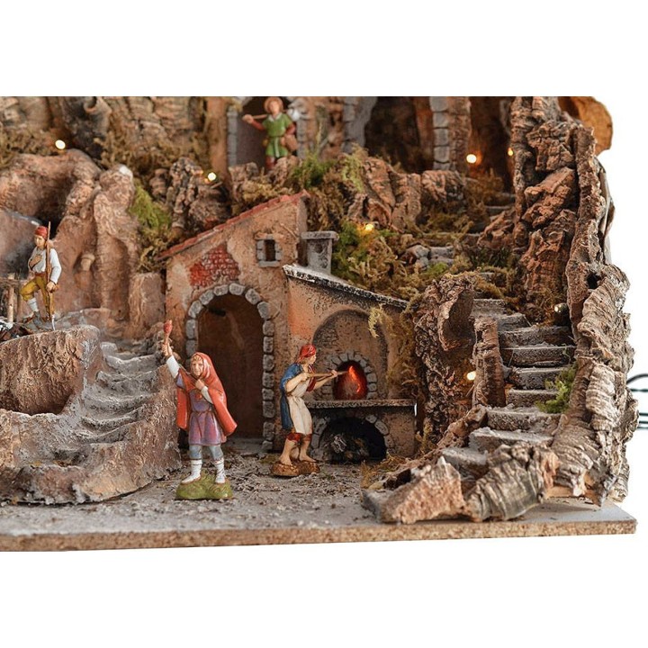 Pesebre completo de estatuas Landi cm 80x45x66 h.
