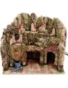 Nativity scene with fountain and lights cm 45x30x38 h.
