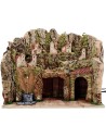Nativity scene with fountain and lights cm 45x30x38 h.
