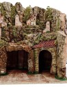 Nativity scene with fountain and lights cm 45x30x38 h.