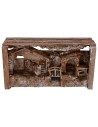 Pesebre con cabaña y taller cm 36x11x18 h