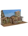 Nativity scene with sky and working fountain cm 70x29x37 h