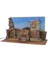 Pesebre con cielo y fuente funcional de 70x29x37 cm h