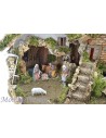 Pesebre con fuente y luces completo cm 56x37x42 h