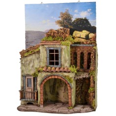 Nativity scene with picture to hang cm 39,5x19x55 h 2