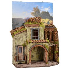 Nativity scene with picture to hang cm 39,5x19x55 h