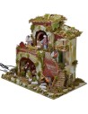 Presepe con statue in movimento cm 57x37x50 h