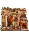 Illuminated nativity scene with working fountain cm 60.5x40.5x50 h