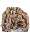 Pesebre iluminado con molino de agua y cascada de 53x45x49 cm h