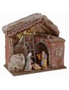 Cabaña completa de Natividad Landi de 10 cm con arcos cm