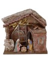 Cabaña completa de Natividad Landi de 10 cm con arcos cm
