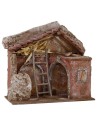 Capanna con archi cm 24x14,5x23,5 h per Natività da 10 cm Mondo