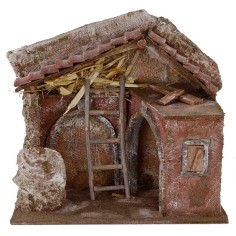 Hut with arcs cm 24x14, 5x23, 5 h for Nativity from 10 cm 2