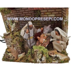 Capanna con natività in movimento 2