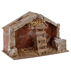 Capanna con scala cm 29x15x19 h per Natività da 10 cm Mondo
