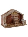 Cabaña con escalera de 29x15x19 cm de altura para Natividad de