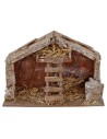 Cabaña con escalera de 29x15x19 cm de altura para Natividad de