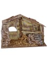 Cabaña con escalera y establo de 29x14,5x18,5 cm de altura para