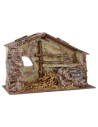 Cabaña con escalera y establo de 29x14,5x18,5 cm de altura para