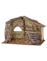 Cabaña con escalera y establo de 29x14,5x18,5 cm de altura para