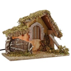 Hut illuminated cm 32x18x24 h 2