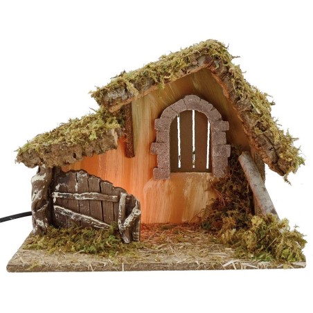 Hut illuminated cm 32x18x24 h