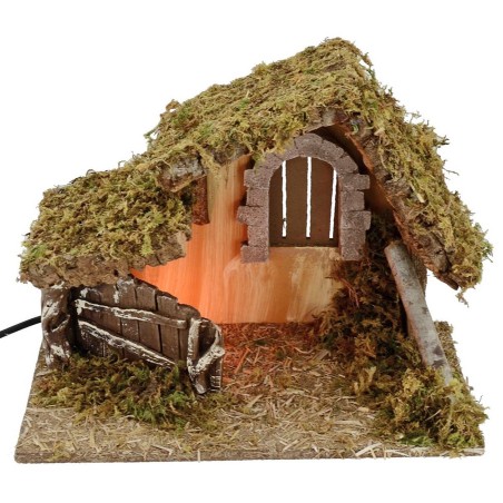 Hut illuminated cm 32x18x24 h