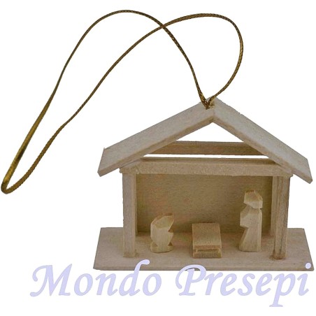 Capanna mignon con natività Mondo Presepi