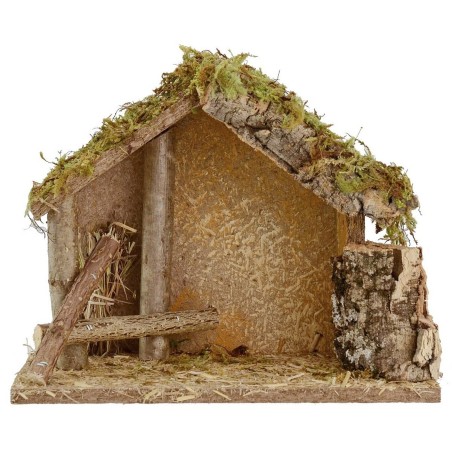 Cabaña para belén de 24x12,5x19,5 cm h Mundo