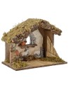 Cabaña para belén de 30x17,5x23 cm h