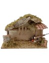 Capanna per presepe con fuoco cm 35x15x23,5 h Mondo Presepi